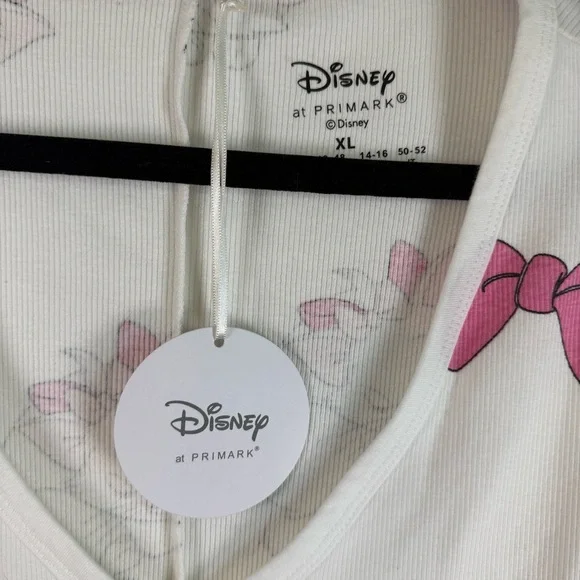 NWT Disney Pajama Romper Womens XL White Pyjama Long Sleeve Lounge Sleep - Picture 4 of 7
